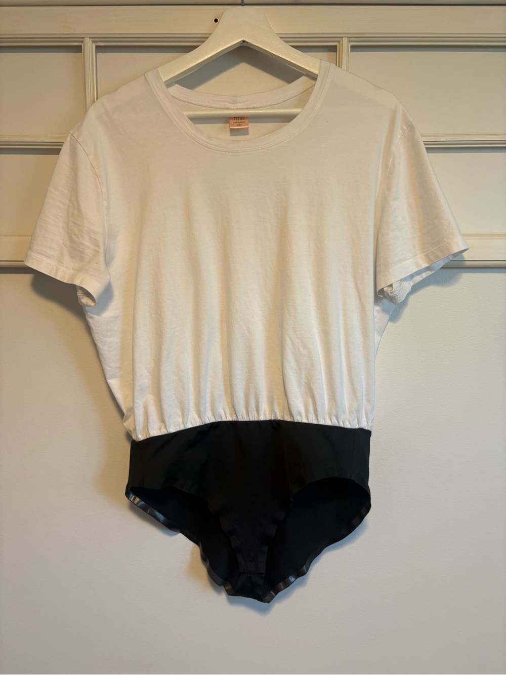 Smash + Tess White Top with Pink Brand Tag